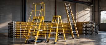 Corrosion-resistant FRP ladder for industrial use