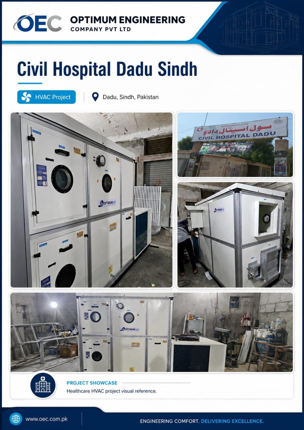 Civil Hospital Dadu Sindh project poster